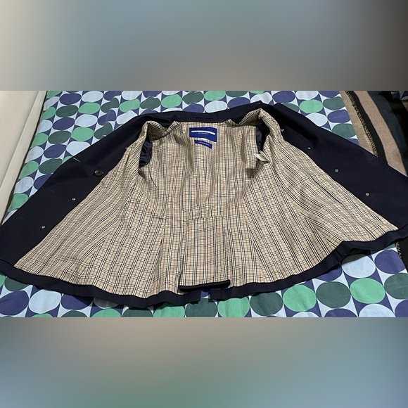 Burberry Blue Label Crestbridge Navy Double-Breasted Women's Jacket - Picture 6 of 11